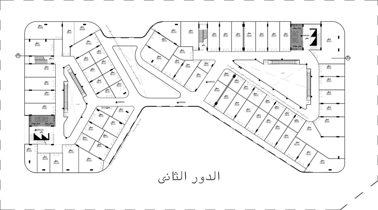 محل تجاري للبيع في المحور المركزي — مدينة السادات