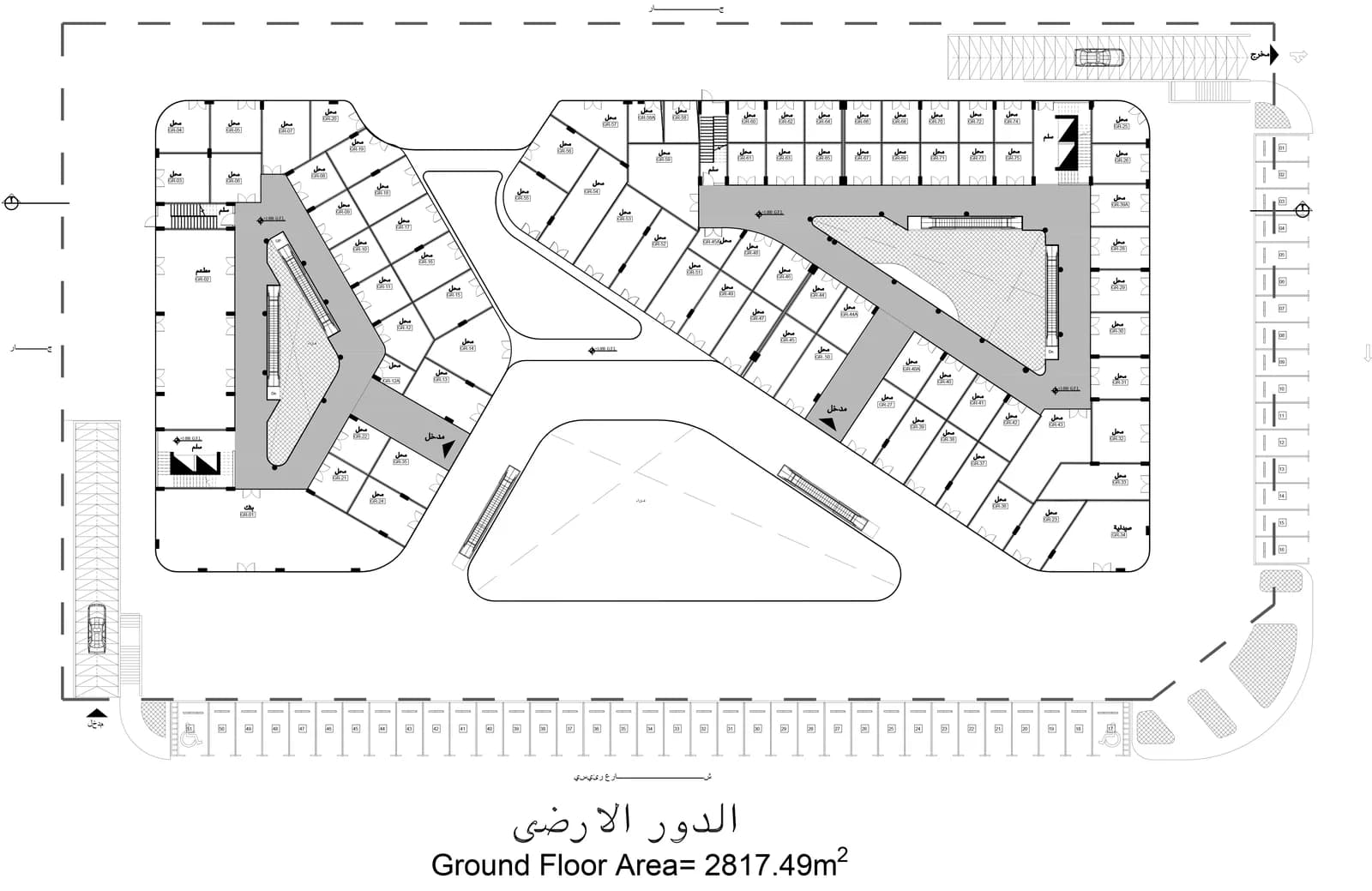 محل تجاري للبيع في المحور المركزي — مدينة السادات