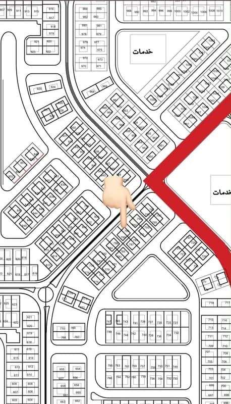 أرض سكنية للبيع في حي النرجس — مدينة السادات