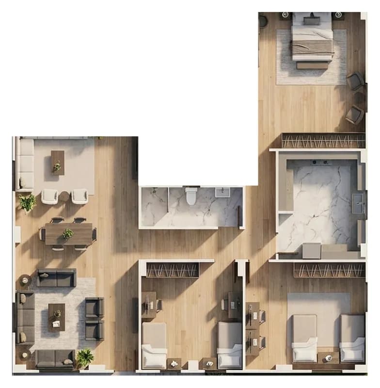 شقة 3 غرف للبيع في المنطقة 29 — مدينة السادات