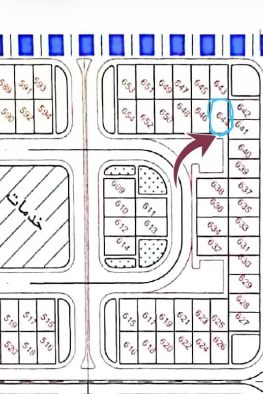 أرض سكنية للبيع في حي النرجس — مدينة السادات
